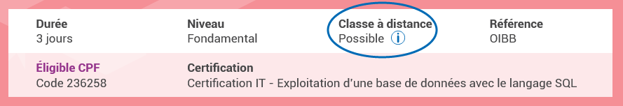 Formations PLB à distance