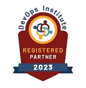 Logo Partenaire accrédité 2023 du DevOps Institute